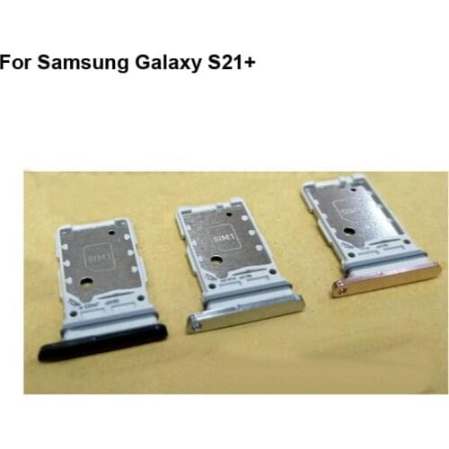 2PCS Tested Good For Samsung Galaxy S21+ SIM Card Tray Holder Carrier Card Tray Slot Holder Replacement For Galaxy S 21 Plus