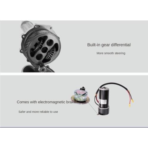 250W 24V DC drive axle three-wheel four-wheel old scooter rear axle with magnetic brake kart motor