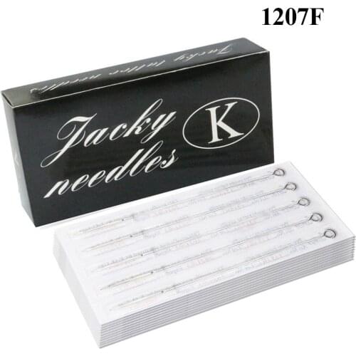 7F Disposable Sterile Tattoo Needles 50pcs Flat Single Tattoo Needles For Tattoo Machine Supplies Body Art Free Shipping