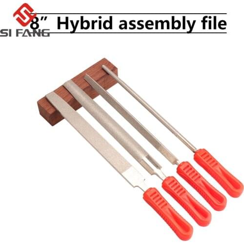 8Inch Diamond Coating Needle File Set For Woodworking Cutting Repair Jewelers Steel Stone Glass Metal Wood Carving Craft Tools