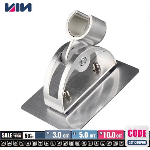 Aluminium Wall Mounted Shower Head Base Holder Sprayer Fixing Bracket Home Bathroom Showerhead Stand Bath Accessories