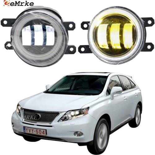 2-Pcs Car Fog Lights Projection Lens Led Angel Eye DRL Daylight for Lexus RX450h RX270 RX350 RX AL10 2009 2010 2011 2012