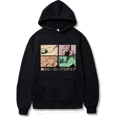 Bakugou Katsuki Hoodie My Hero Academia Hoodie Boku No Hero Kacchan Anime Hoodie Unisex Long Sleeve Sweatshirt Tops