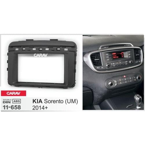 CARAV11-658 Car Radio Fascia Panel for KIA Sorento (UM) 2014+ Stereo Fascia Dash CD Trim Installation Kit