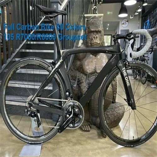 Black RB1K THE ONE Glossy Carbon Bicycle Racing Bike Carbon Road Complete Bike with 105 R7000 groupset