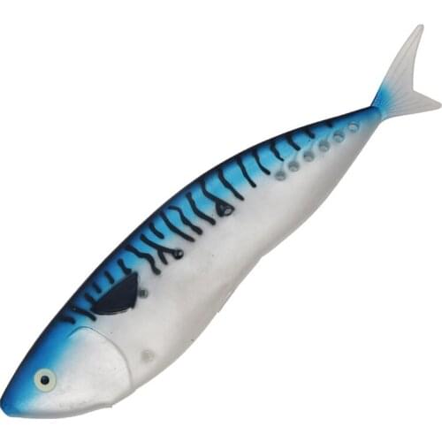 Artificial Bait False Fish Shape Lures Lifelike Hollow-out Casting Soft Spanish Mackerel Lure Ocean Fishing Accessories
