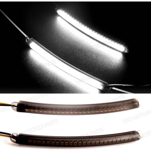 New LED 39mm-41mm Fork Daytime Running Light&Smoked Lens For Motorcycle