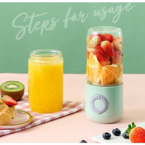 500ML Portable Blender Electric USB Mixer Juicer Machine 500ml Mini Food Smoothie Processor Personal Fruit Squeezer Juicer