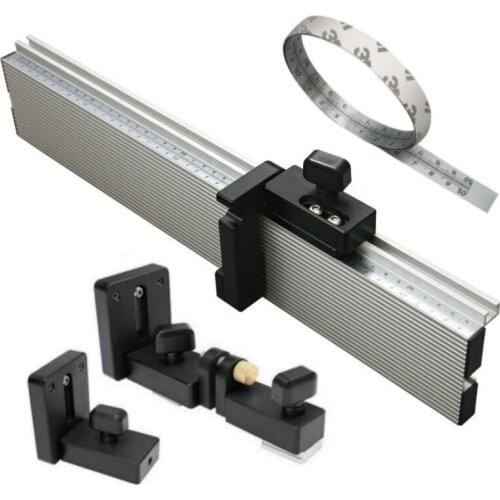 Woodworking Profile Fence and T Track Slot Sliding Brackets Miter Gauge Fence Connector for Saw Table Benches/Woodworking Router