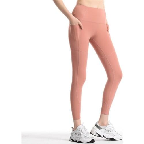 Rooftrellen 25%Spandex High Waist Leggings With Pocket Fitness Leggings Workout Sports Pants Anti Cellulite Gym Leggings