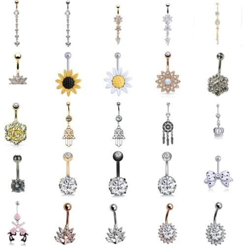 1pc Belly Button Piercings Sexy Navel Piercing Belly Button Rings Nombril Ear Piercings Ombligo Navelpiercing Body Jewelry