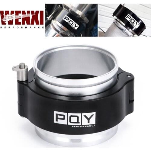 Clamp System Assembly Exhaust V-band Clamp Quick Release For 2.5" 63mm OD Exhaust / Intercooler Pipe/Turbo WX-VCE06BK-QY