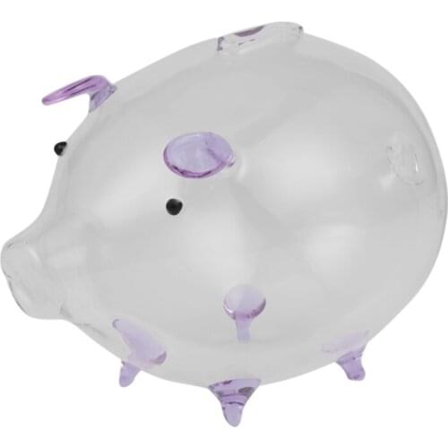 Pig Piggy Bank Money Boxes Coin Saving Box Cute Transparent Glass Souvenir Birthday Gift For Children Kids