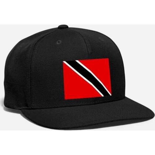 Trinidad and Tobago Flag Patch Embroidery Port of Spain Emblem Badge Arm Of Coats Caribbean Sea Unisex Adjustable Snapback Cap