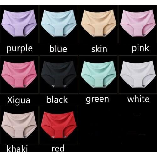 10pcs/lot Fashion ice Lace Underwear Women Panties Sexy Briefs Seamless Lingerie XXL Large Plus Size Girls Bikini Traceless