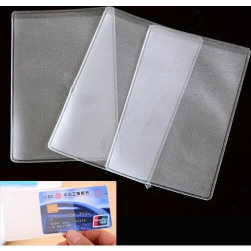 10pcs Plastic Soft Identity Card Credit Card Cover Sleeves Transparent Matte for Standard Bank ID VIP Card Case