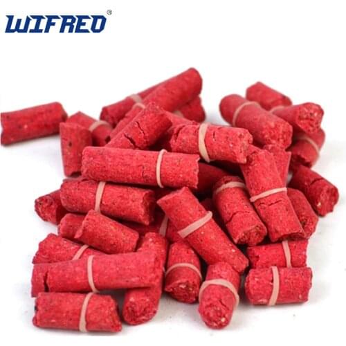 2 Bags Fishing Pellet Bait for Carp / Grass Carp / Pan Fish Blue Gill Sunfish Crappie Fishing Blood Worm Flavor and More