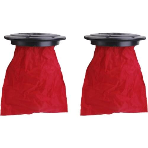 2 Pcs 6'' Hole Threaded Lid Hatch Cover Deck Plate with Red Storage Bag for Kayak Boat Canoe Kayak Hatch Cover