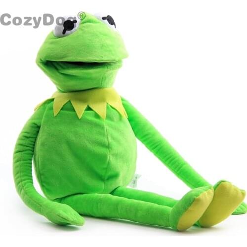 60 cm Kermit the Frog The Muppet Show Anime Sesame Street Frog Hand Puppet Doll New Arrivals Women Baby Kids Birthday Gift