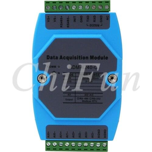 ADM-4240-C 4-channel analog acquisition module 4-20mA 0-10V 0-20mA to 232 485 modbus
