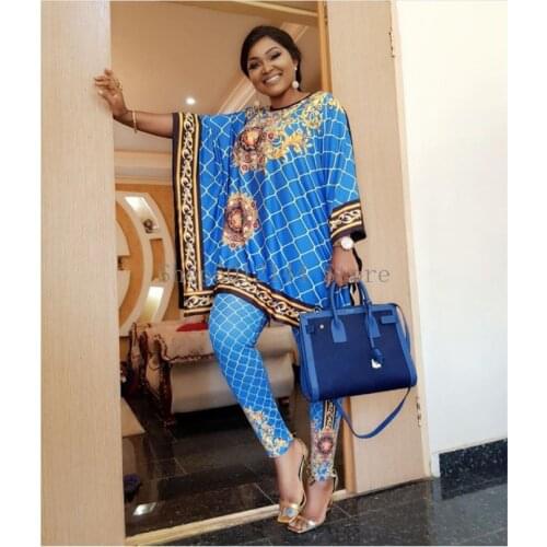 African Dashiki New Fashion Suit Super Elastic Party Plus Size For Lady