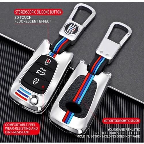 Zinc Alloy Car Key Cover Case Protective Shell For Kia RIO K2 K3 K5 Ceed Cerato Sportage SOUL For Hyundai Verna i20 i30 Styling