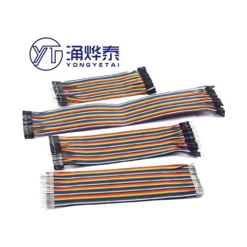 YYT 40P color Dupont line female to female male to female male to male 40Pin 10/15/20/30CM 2.54