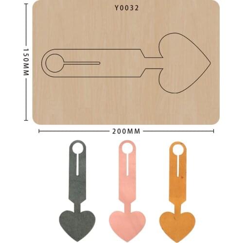 Wooden Die Scrapbooking Cutting Dies Diy Bronzing Luggage Tag Leather Tools Knife Mold Diy Craft Suitable For Big Shot Machines