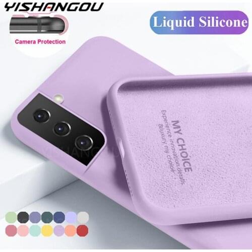For Samsung S21 Ultra Liquid Silicone Case Cover For Samsung S21 Plus A52 A72 A51 A71 A31 A21S A12 A32 A50 A70 S20 S21 FE A22