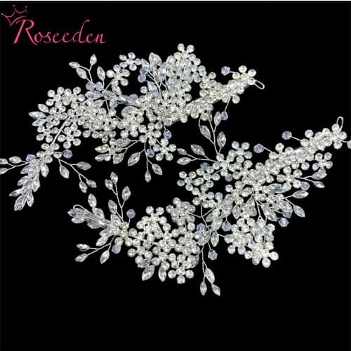 Elegant Sparkling Rhinestone Bridesmaids Bride Hair Comb Clip Wedding Hair Accessories Bridal Headbands Head Adornment RE3869