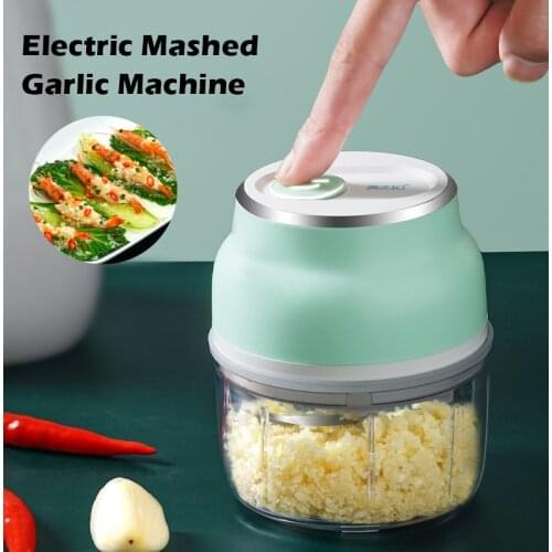 Electric Garlic Crusher Press Multi-function Garlic Chopper Food Grinding Food Vegetables Cutter Meat Grinders Manual Blender