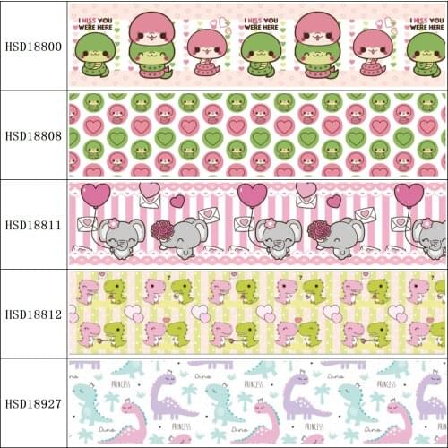 HSDRibbon free shipping 3" 75mm heat transfer printed hsd-design series Grosgrain Ribbon 50Yards/Roll
