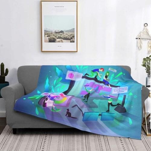 Gamer Blankets Fleece Spring Autumn Gamepad Handle Multifunction Warm Throw Blankets for Sofa Travel Plush Thin Quilt
