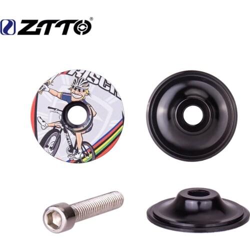 Aluminum alloy MTB Road Bike Bowl Cover Bicycle Stem Top Cap for 28.6mm Fork Tube Headset Cap Cycling Accessories