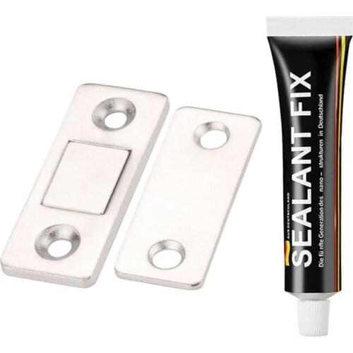 Punch-free Magnetic Door Closer Ultra-thin Invisible Magnetic Door Stoppers Magnetic Catch Latch Magnet for Cabinet