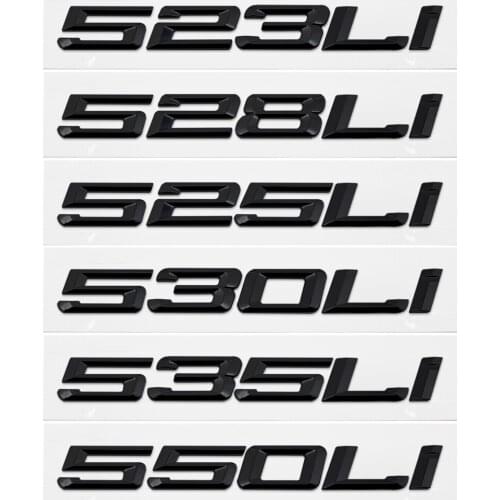 For BMW 5 E39 E60 E61 F07 F10 Sedan 523Li 528Li 530Li 525Li 535Li 550Li Trunk Lid Sticker Metal Plastic Emblem Auto Accessories