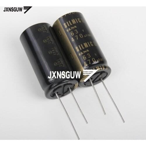 4PCS Original ELNA RFS SILMIC II 63V470UF 18X35.5MM 470uf/63v Silk fiber audio electrolytic capacitor SILMICII 470UF 63V