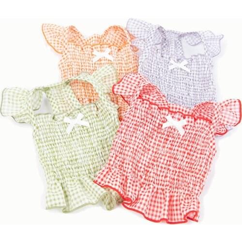 Small Dog Dress Skirt Cat Yorkshire Yorkie Clothing Puppy Apparel Outfit Pet Clothes Dresses Pomeranian Schnauzer Poodle Costume