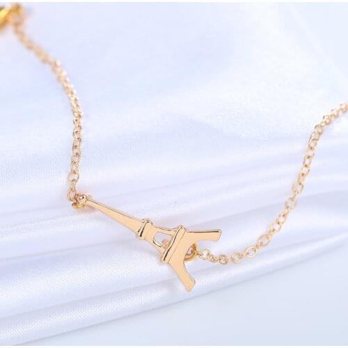 Chandler Eiffel Tower Charm Bracelet Fashion Chain Bracelets Hand Foot Jewelry Vintage Simple Drop Shipping Hot Sale Wholesale