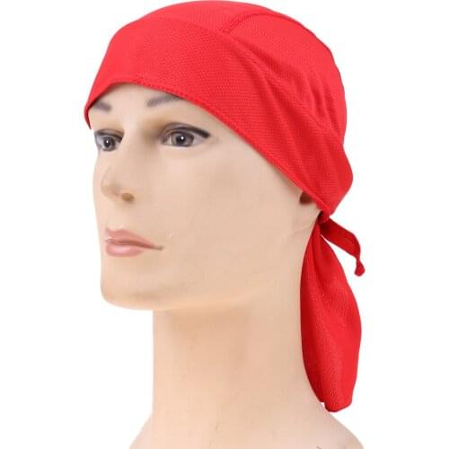 Adjustable Cycling Motorcycle Bandana Skull Cap Beanie Outdoor Sports Head Wrap Headband Sweatband Sweatproof Pirate Headwear