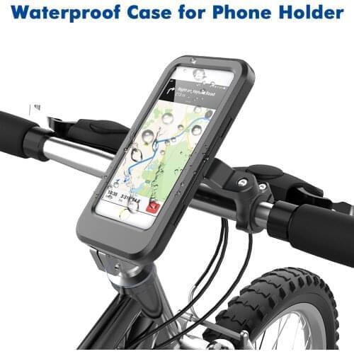 Adjustable Waterproof Bicycle Magnetic Phone Holder Universal Bike Motorcycle Handlebar For 3 To 6.7" Cell Phone Mount Bracket
