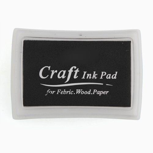 Sweet Center Black Ink Pad Inkpad Rubber Stamp Finger Print Craft Non-Toxic Baby Safe drop shipping