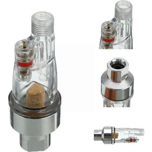 1/8'' Water Oil Separator Inline Air Hose Filter Moisture Trap Tool Compressor Paint Pneumatic Gun Spray Part Hardware H9W7