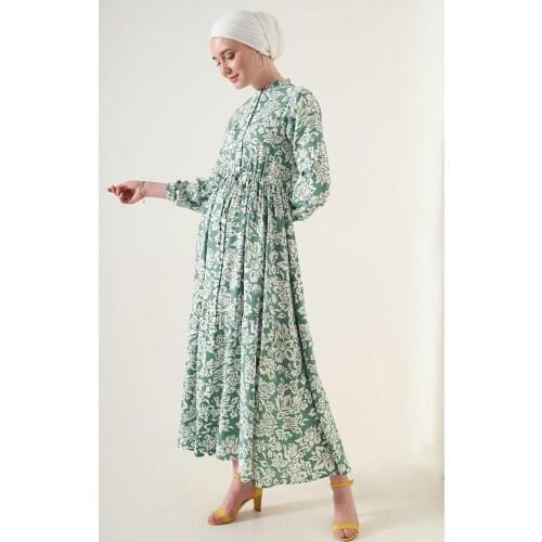 Pattern Crew Neck High Quality Elite Women 'S Dress