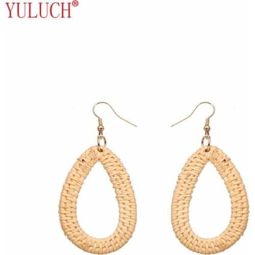 YULUCH NEW Pop Dorp Earrings Geometric Bamboo Graphic For Retro Female 2018 Jewelry Gift