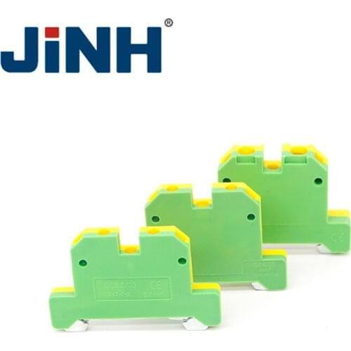 Din Rail Ground Screw Terminal Block USLKG2.5 Electric Wire Connector Earth Cable 0.2-2.5mm2