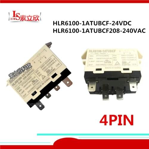 1PCS New relay HLR6100-1ATUBCF 24VDC HLR6100-1ATUBCF 208-240VAC HLR6100-1ATUBCF-208-240VAC HLR6100 1ATUBCF 208 240VAC 4PIN