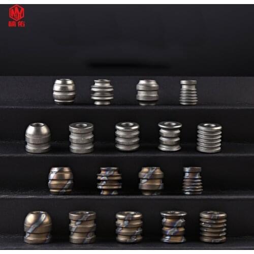 1PCS Titanium Burnt Blue Series Utility Knife C Pendant EDC Paracord Knife Bead Outdoor Knife Mobile Phone Bracelet Pendant