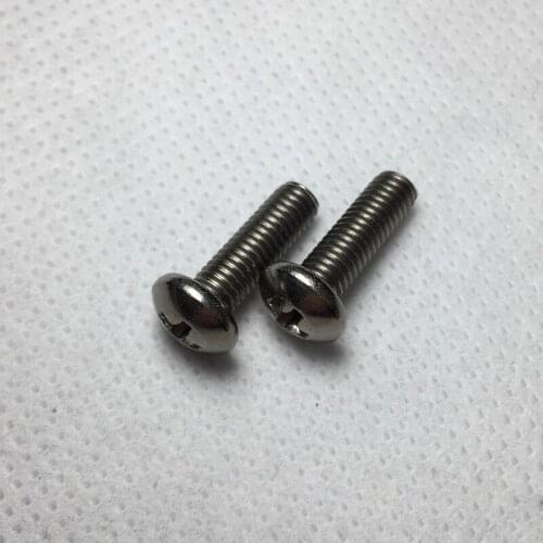 5pcs 2-56 titanium phillips round head bolts cross pan circle screws TA2 pure Ti machine screw fastener UNC