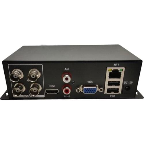 BNC Analog Camera to Network Converter Monitor Video Encoder 4 HD Coaxial to Digital Signal